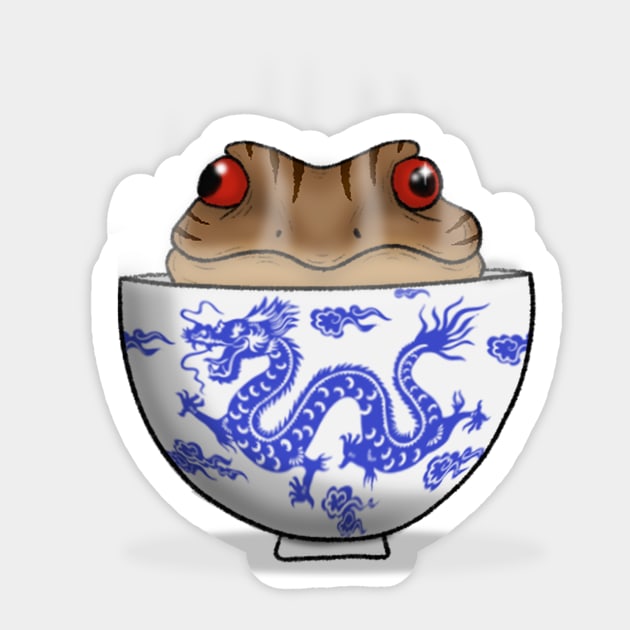 Zero Frog Bowl Sticker by Zerogadina